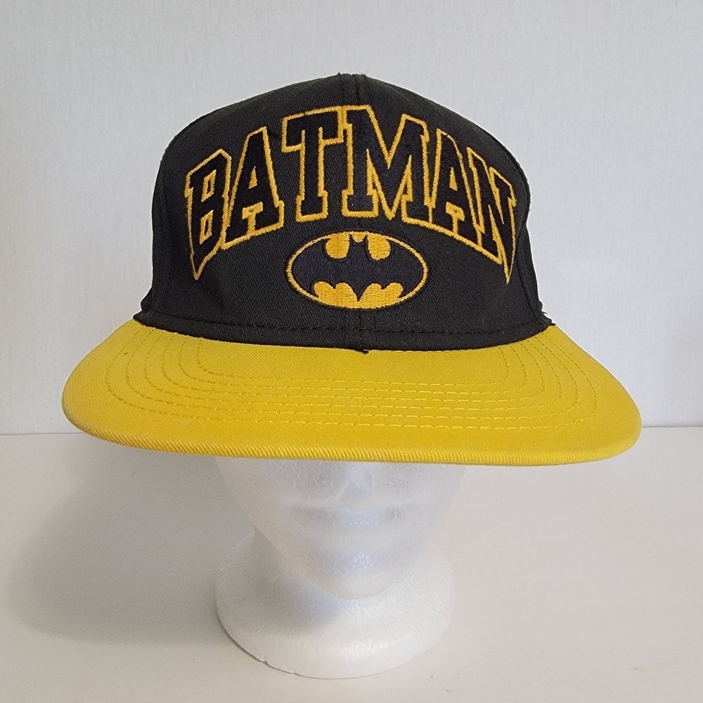 Batman The Dark Knight Hat Cap Adult Snapback Yellow Black
